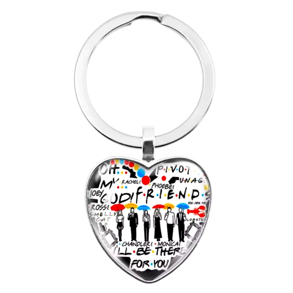 Friends Themed Heart Keychain